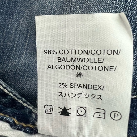 Silver Women’s Blue Jean FRANCES Capris Sz 27 (3/4) Distressed Pockets - Picture 8 of 14